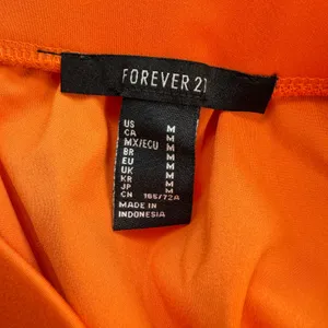 Forever 21 Womens Neon Orange Mini Skirt Size M NWT Elastic Waist Stretch Short thumbnail 6
