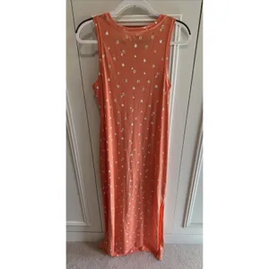 Eddie‎ Bauer Orange Floral Print Tank Maxi Dress Vacation Casual Beach Spring thumbnail 4