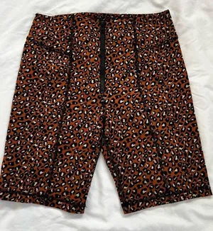 Free People Leopard Print biker Shorts thumbnail 1