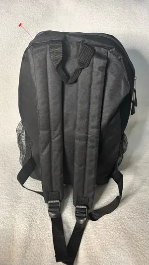 unisex black canvas backpack Casual Travel & Daily Day Pack thumbnail 3