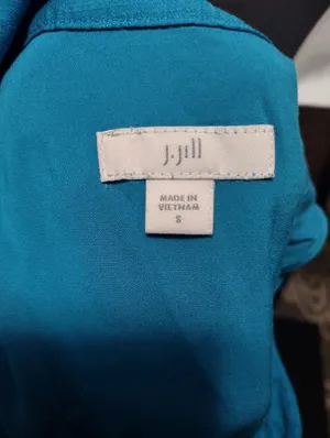 J. Jill Teal, Light Blue & Green Tiered Sleeveless Maxi Dress thumbnail 4