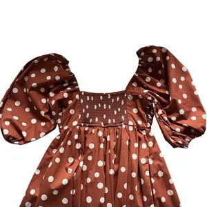 Abercrombie & Fitch Emerson Mini Dress XS Polka Dot Puff Sleeve Babydoll thumbnail 7