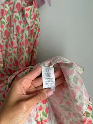 Sleeveless Pink Floral Tie-Shoulder Mini Dress thumbnail 5