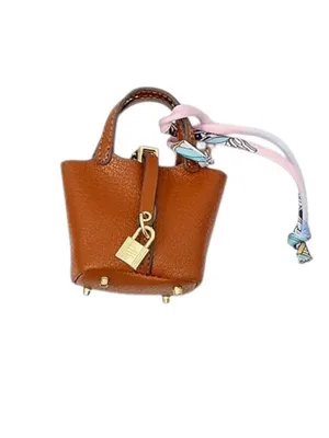 Source Unknown NWOT Mini Bucket Picotin Lock Style Purse/Keychain thumbnail 4