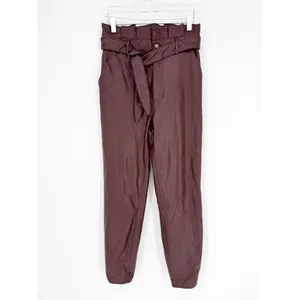 Abercrombie & Fitch Faux Leather Paperbag Waist Skinny Pants Women's S‎ Brown thumbnail 2