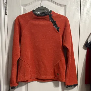Wooly Bully‎ Fleece Sweatshirt Faux Fur Trim Gorp Winter Cabincore Granola thumbnail 2