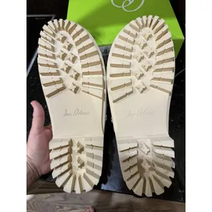 NEW Sam Edelman Eliana White Leather Lug Sole Slide Sandals Size 11 thumbnail 10
