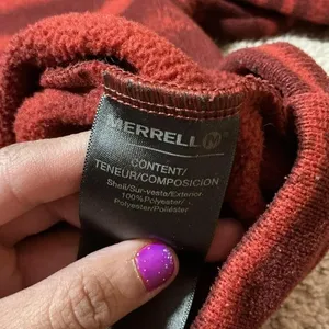 Merrell Women's Granola Girl Striped Fleece‎ Hoodie Pullover Pocket Casual Sz M thumbnail 6
