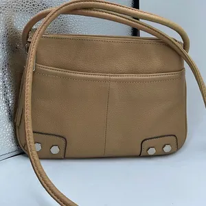Tignanello tan leather crossbody. 21” handle drop. Tan thumbnail 1