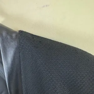 Halogen Faux Leather Trim Suit Jacket Blazer thumbnail 5