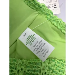 Brand New Aerie Women's Size Medium Green Knit Bandeau Bra Top thumbnail 6