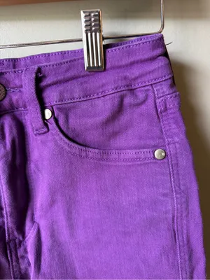 Judy Blue Purple Bermuda Denim Shorts High Rise Y2K thumbnail 2