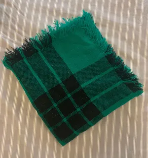 Green plaid scarf thumbnail 1
