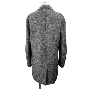 Reiss Women's Dark Gray Wool Long Sleeve Notch Lapel Trench Coat Jacket Size M thumbnail 3