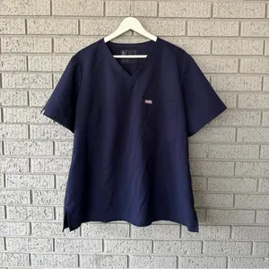 Figs Catarina One Pocket Scrub Top Navy Blue Size XL thumbnail 3