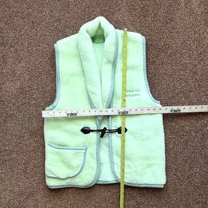 Hiromichi Nakano Vest Womens Unisex Lg Neon Lime Green Cozy Quirky Eclectic Rave thumbnail 8
