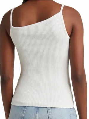 AGOLDE Priya Ribbed Organic Cotton Tank Clean Girl Y2K Powder Minimalist Size M thumbnail 3
