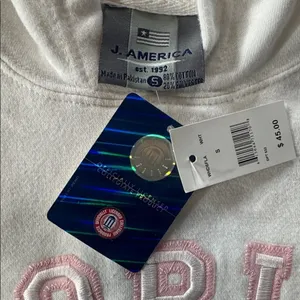 Women’s White Embroidered FLORIDA College Drawstring Hoodie Size S NEW thumbnail 9