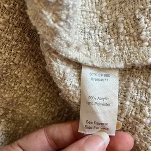 CAbi Estate Chenille Womens Blazer Sz M Lagenlook Artsy Knit 985 Quiet Luxury thumbnail 14