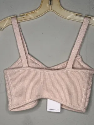 Olivaceous Wool Blend Sweater Bralette nwt thumbnail 3