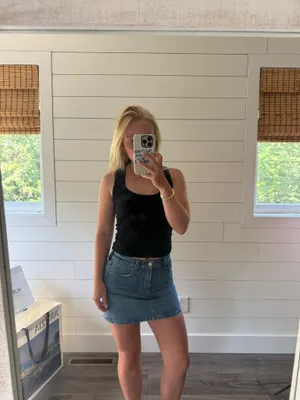 Aritzia Denim Forum Skirt Mini thumbnail 2