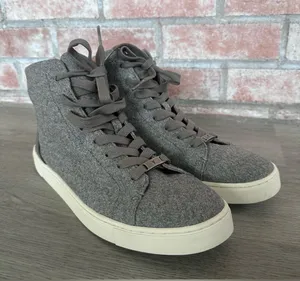 Frye Ivy High Top Shoes Sneakers Women’s 9 Gray Wool Classic Casual thumbnail 1