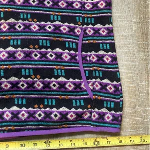 L.L. Bean Aztec Print Fleece Pullover Sweater Snap-T Womens S Granola Gorpcore thumbnail 15
