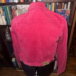 Nautica Jean Company red classic colorful denim M jacket thumbnail 2