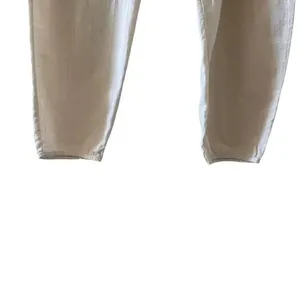 Zanzea Collection Ivory Elastic Waist Pull On Wide Leg Y2K Capri High SZ L #1274 thumbnail 4