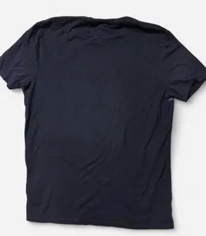 Tommy Hilfiger Men’s Large Navy Logo Graphic Stripe Short Sleeve T-Shirt thumbnail 3