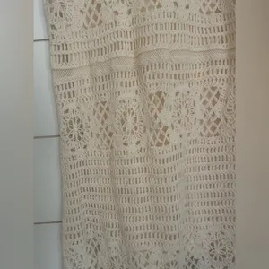 Crochet You Love Me Beige Crocheted Sleeveless Maxi Dress BB Dakota by Steve thumbnail 9