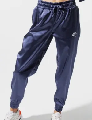 Nike Women's Air Satin Purple Indigo Track Pants Size Small thumbnail 1