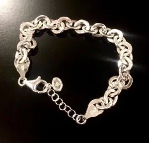 SILPADA Women’s Sterling Silver Rolo Open Interconnencted Link Bracelet thumbnail 1
