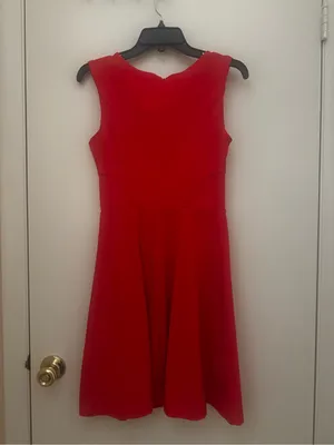Cynthia Rowley Red Sleeveless Fit-and-Flare Dress thumbnail 2
