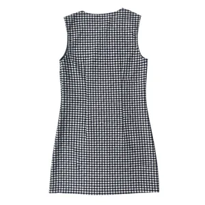 Gap x DOEN Gingham Denim Mini Shift Dress Navy Blue White Size 0 NWOT thumbnail 3