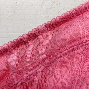 Free People Intimately Lace Bralette L Pink Lemonade Crop Top Stretch Mesh thumbnail 8