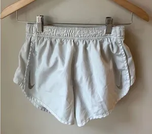 Nike Dri-FIT Tempo Running Shorts White Gray thumbnail 1