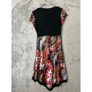 Vintage Y2K Paisley Print Dress Handkerchief Hem Boho Chic Indie‎ Sleaze Small thumbnail 4