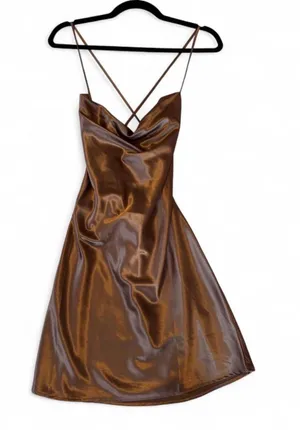 SHEIN brown cocktail dress thumbnail 1