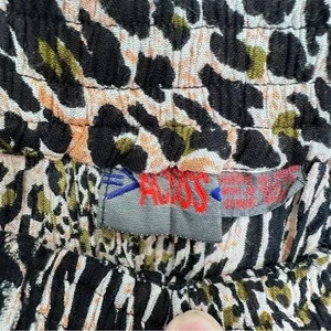 Vintage Flowy‎ Animal Print Boho Eclectic Artsy Pull On Maxi Skirt Maximalism thumbnail 6