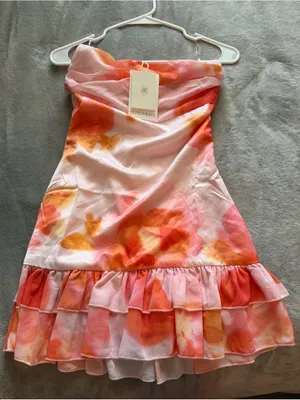 Peppermayo Manon Scarf Mini Dress - Blushing Blossom US 0 NWT *No scarf thumbnail 4