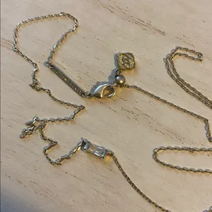 Kendra Scott - Juliette White Crystal Silver Pendant Necklace thumbnail 3
