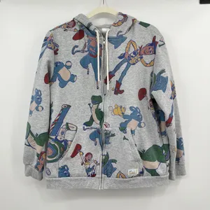 Disney Toy Story Hoodie Sweatshirt Full Zip Women M Giddy Up Woody Buzz Pattern thumbnail 1