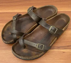 Birkenstock Mayari Habana Oiled Leather Double Strap Women’s Sandals L9 M7 40 thumbnail 1