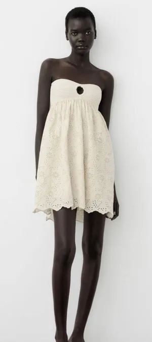 ZARA Strapless Knit  Dress thumbnail 1
