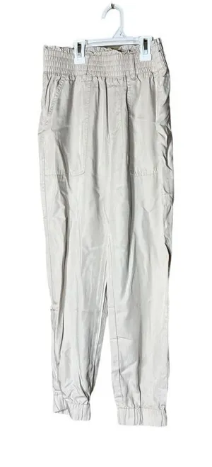 Abercrombie & Fitch‎ Cream High Rise Joggers Size XS thumbnail 1