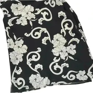 White House Black Market Women's Halter Neck Floral Dress Size 8 Black‎ thumbnail 7
