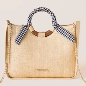 Abbie & Emmie Gingham Wrapped Handle Satchel thumbnail 1