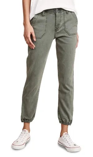 Paige Mayslie Jogger Women 28 Ivy Green Utility Cargo Ankle Zip Slim Fit Pants thumbnail 1