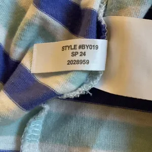 NWOT J Crew Women’s 100% Cotton Striped Pajama Top blue purple Sz XS thumbnail 10